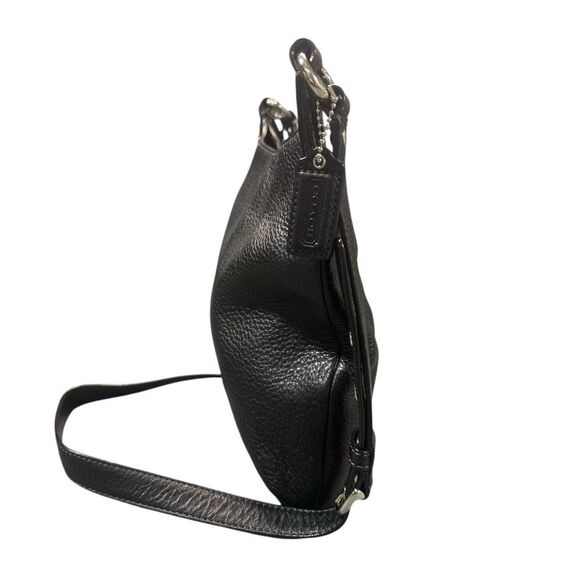 Coach F19265 Black Pebbled Leather Crossbody - Picture 9 of 15